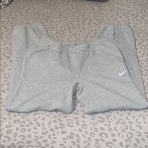 Thick Grey Nike Sweatpants